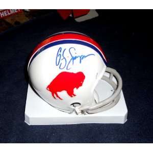  O.J. Simpson Autographed Signed Buffalo Bills Mini Helmet 