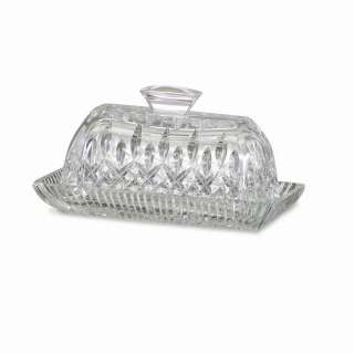 Waterford Crystal Lismore Covered Butter Dish   Serveware   Dining 