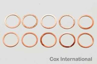 10x Cox 020 Tee Dee Pee Wee Model Engine Glow Plug Head Gasket Shim 
