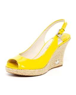 Kami Patent Slingback Espadrille Sandal, Sun