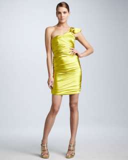 Ruched Satin Dress  