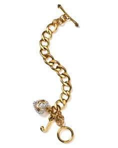 Juicy Couture Gold Tone and Pavé Starter Bracelet
