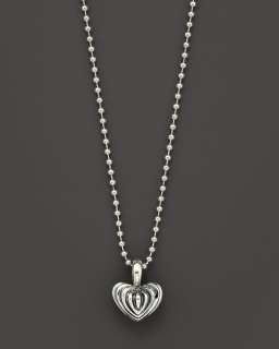 Lagos Sterling Fluted Heart Pendant Necklace, 34   Necklaces   Shop 