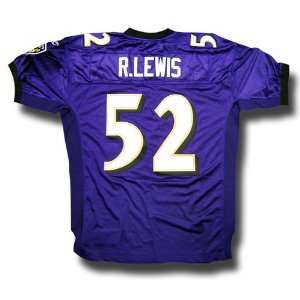 Ray Lewis #52 Baltimore Ravens Authentic NFL Player Jersey by Reebok 