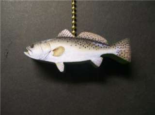 SPOTTED SEA TROUT FISH CEILING FAN PULL PULLS  