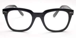 Vintage Clear Lenses Wayfarer Nerd Geek Eyeglass Frames  