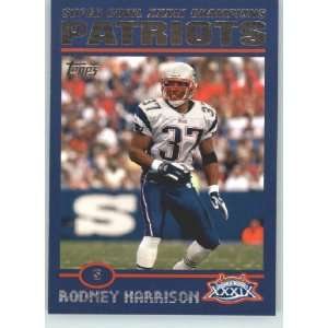  2005 Patriots Topps Super Bowl XXXIX Champions # 10 Rodney Harrison 