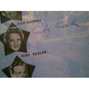  Keeler, Ruby James Cagney Joan Blondell Footlight Parade 