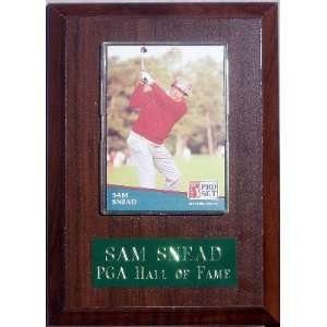 Sam Snead 4.5 x 6.5 Plaque