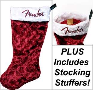 Fender Guitar Collectors Christmas Stocking + PRESENTS  