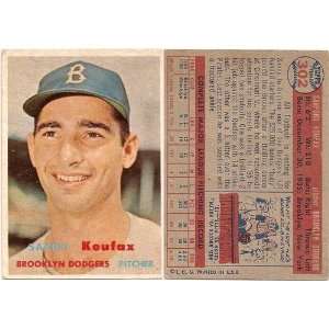  Sandy Koufax 1957 Topps Sandy Koufax Card   MLB Baseball 