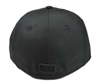NEW ERA FITTED HAT NY YANKEES BLACK ON BLACK CAP YOUTHS BASEBALL 