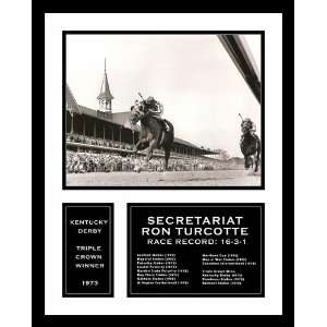  Ron Turcotte Secretariat Horse Racing Framed Photograph 