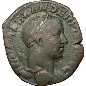 SEVERUS ALEXANDER 231AD Sestertius Authentic Ancient Roman Coin SPES 