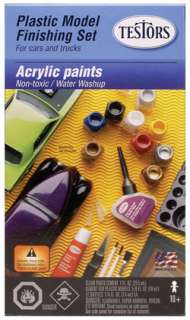Testors PLASTIC MODEL FINISHING SET Acrylic Paint Car  