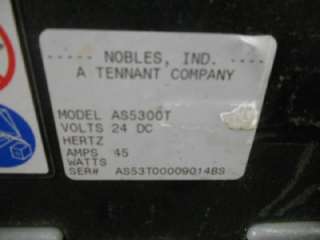 NOBLES TENNANT 5300 AUTOMATIC FLOOR SCRUBBER 24V 20  