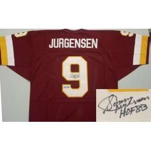 Sonny Jurgensen Washington Redskins NFL Hand Signed Authentic Maroon 