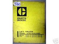 Caterpillar Parts Book Model M30, M40, M50 Forklifts  