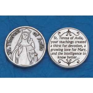  25 St. Teresa of Avila Prayer Coins Jewelry