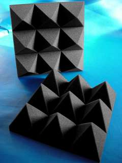 acoustic pyramid foam 48 pack of 4 x 12 x 12 free 1 can of