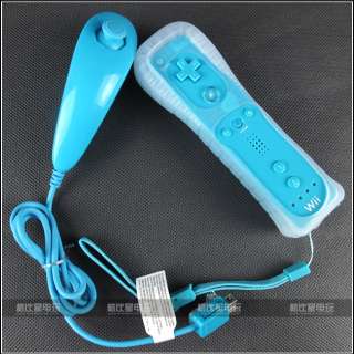 New Remote and Nunchuck Controller Set for Nintendo Wii Game + Case 