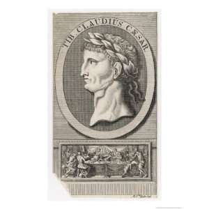 Tiberius Claudius Drusus Nero Germanicus Roman Emperor Giclee Poster 