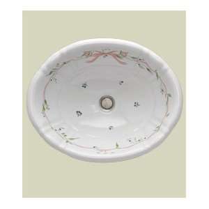 St Thomas Creations Sinks 1020 000 01 69 Priscilla Pink Hand Painted 