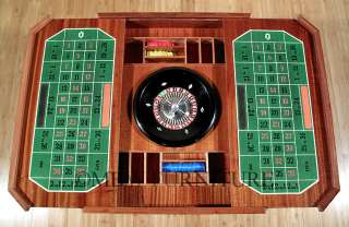   Mahogany Roulette Chess Backgammon Convertible Game Table c1970s p57