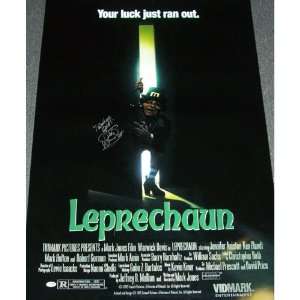 Warwick Davis (Leprechaun) Signed Autographed Movie Poster (Psa/Dna 