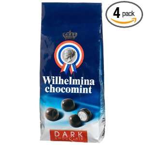 Fortuin Wilhelmina Chocomints, Dark Chocolate, 6.35 Ounce Bags (Pack 