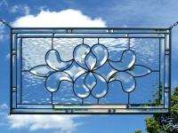 STAINED GLASS BEVEL PANEL WINDOW CLEAR WATER GLASS  