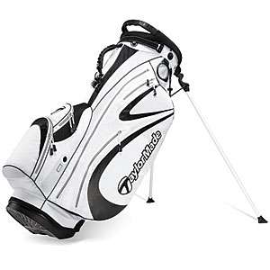 TAYLOR MADE PURE LITE 2.0 STAND BAG WHT/BK  