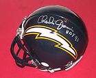 CHARLIE JOINER Signed/Auto. CHARGERS Mini Helmet w/HOF