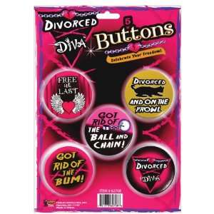  Divorced Diva Buttons Toys & Games