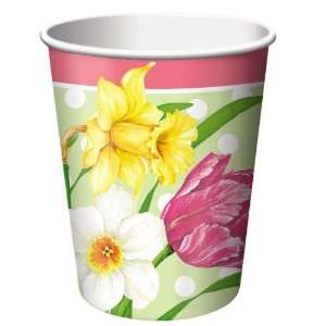  Polka Dot Garden 9 oz. Paper Cups