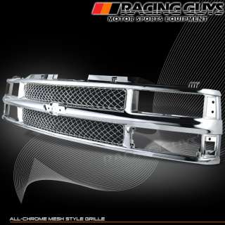 94 98 CK 1500 2500 CHEVY SILVERADO/TAHOE CHROME GRILL GRILLE PICKUP 