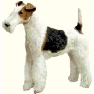 com Wire Haired Fox Terrier Dog Custom Designed Counted Cross Stitch 