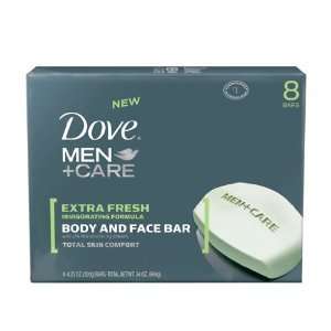 Dove Men and Care Body and Face Bar, 8 Count 4.25 Ounce Each (Pack of 
