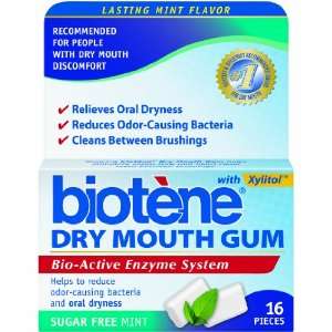  Biotene Dry Mouth Gum 16ct pk6