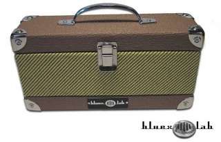 Bluexlab Harmonica Upright case tweed & brown tolex blues harp  