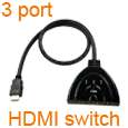 HDTV DVD 3 Port 1080P HDMI 1.3 Switch Splitter Switcher  
