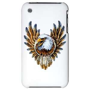  iPhone 3G Hard Case Bald Eagle with Feathers Dreamcatcher 