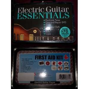  electric guitar essentials first aid kit tuner dvd cable 8 