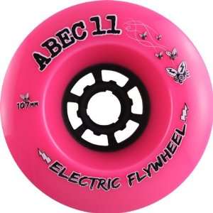  Abec11 Electric Flywheels 107mm 77a Pink Skate Wheels 