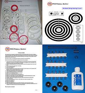 1986 Premier Hollywood Heat Pinball Tune up Kit  