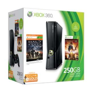   360 250GB HDD Video Game System Console Bundle 885370334760  