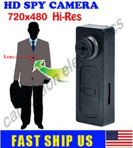 8GB* HD 720x480 Mini Button Pinhole Spy Camera Hidden DVR Camcorder 
