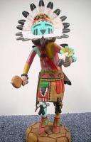 Hopi Indian Thomas Takala Handcarved Sunface Kachina  