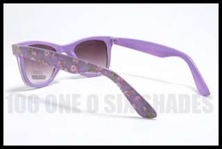 Limited FLORAL Womens Classic Horn Rimmed Sunglasses Retro Flower 