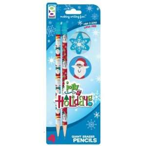   Jolly Holiday Pencil with Giant Eraser Case Pack 30 